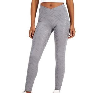 Jenni Womens On Repeat Crossover Full Length Legging Size large